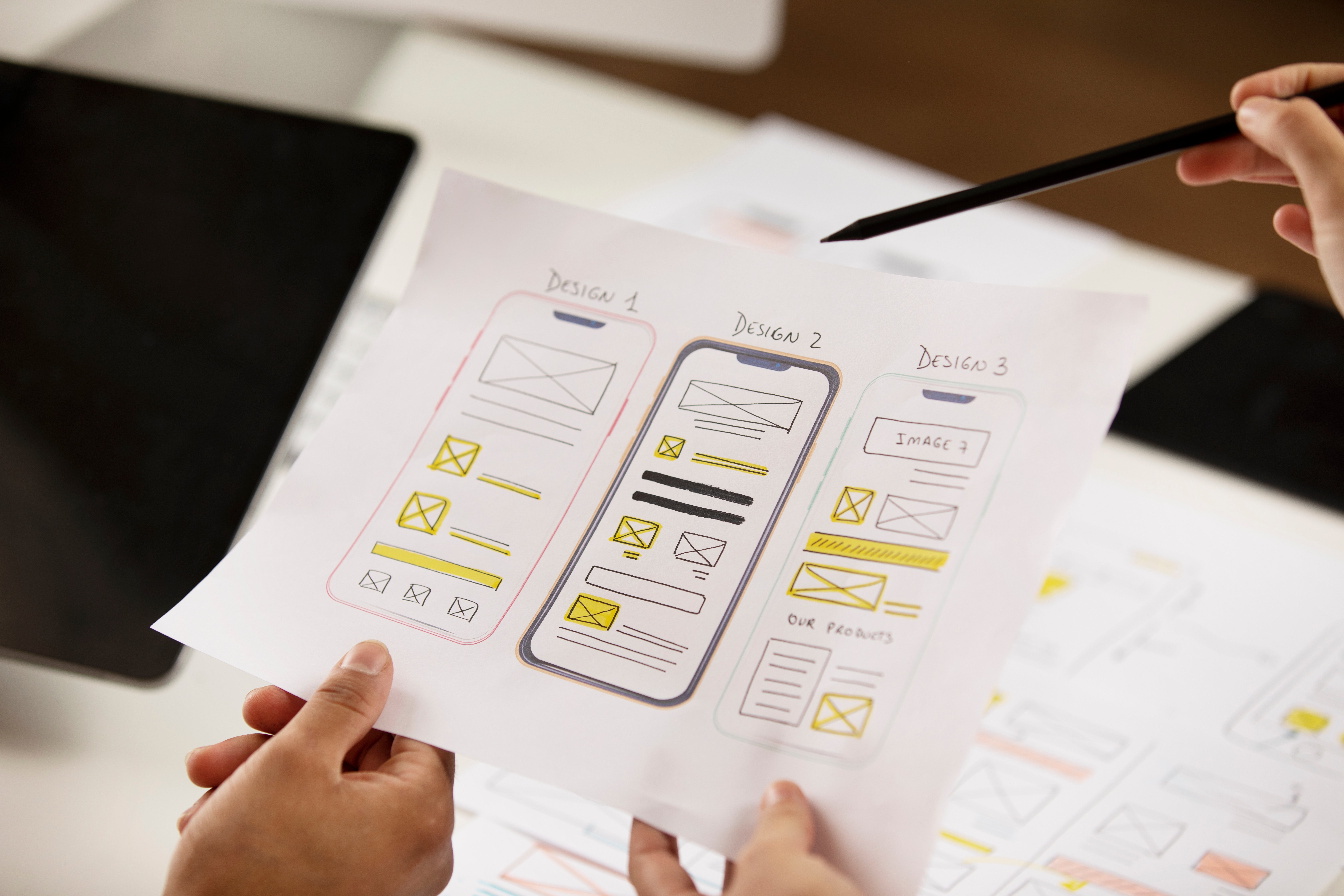 Image conveying layout and design refreshes that modernize website visuals and improve mobile responsiveness, user experience, and navigation while preserving brand identity.